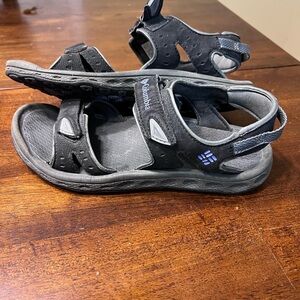 Columbia techlite strappy sandals women’s size 7 black hiking casual
